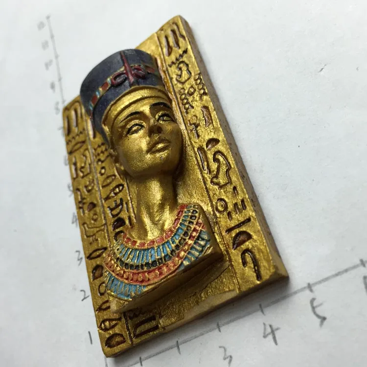 Египетский туристический сувенир декоративный магнит для холодильника Queen Nefertiti