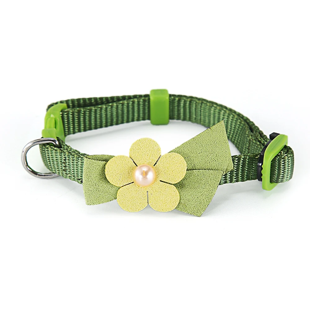 Ошейник для кошек с бантиком регулируемый ошейник питомцев маленьких собак