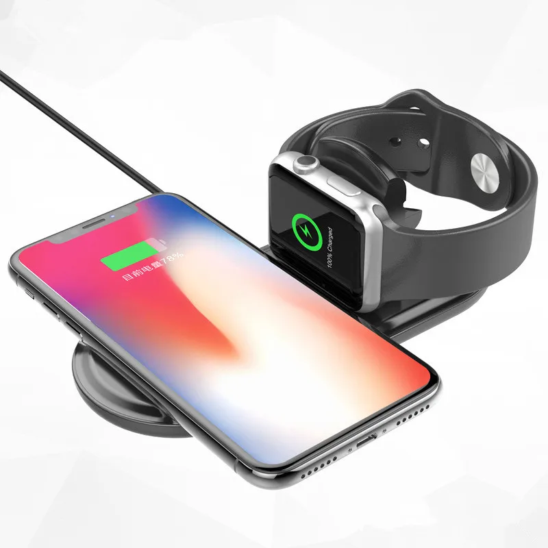 Qi Wireless Fast Charger for Apple Watch 12 3 iPhone X 8 Plus Samsung Charging USB Pad Dock Phone Adapter | Мобильные телефоны и