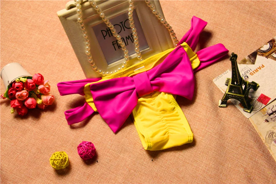 2019 Sexy Summer Style Swimsuit Women Bowknot Swimwear Bathing Suit Brazilian Bikini Bottom Swim Trunks Pants S-XL |