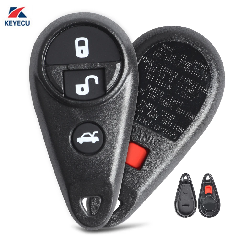 KEYECU 10X Сменный Чехол для пульта дистанционного управления Subaru 2007 2009 Impreza/2005 Legacy/2006