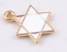 

100pcs Enamel charm 2 color star Exquisite Alloy Pendants 16*12mm 0.7g Handmade Jewelry Making DIY Alloy accessories Hot