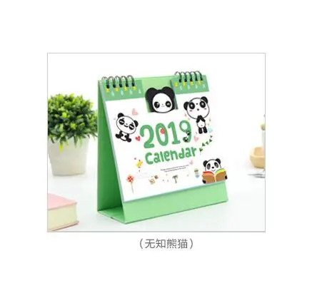 panda Год календарь милые Мультяшные животные Миньоны, Тоторо панда Китти Настольный календарь ежедневное расписание Годовая программа Органайзер - Цвет: panda
