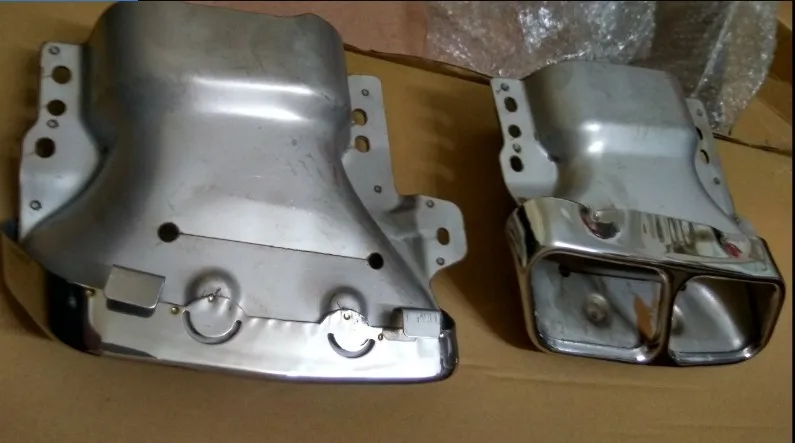 2 шт./компл. автомобильные выхлопные трубы из нержавеющей стали глушитель