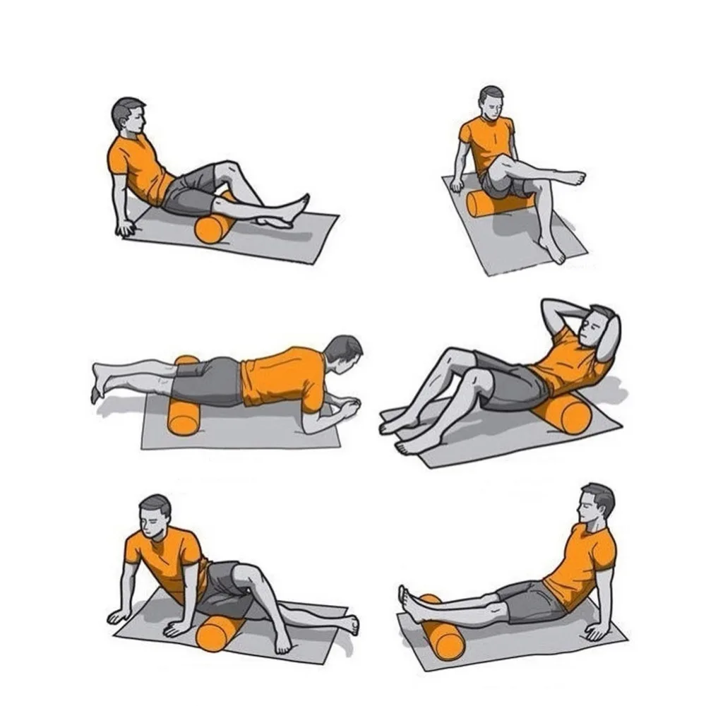 Ролик для йоги из пенопласта 30 см|trigger point|yoga foam rollerfoam roller |