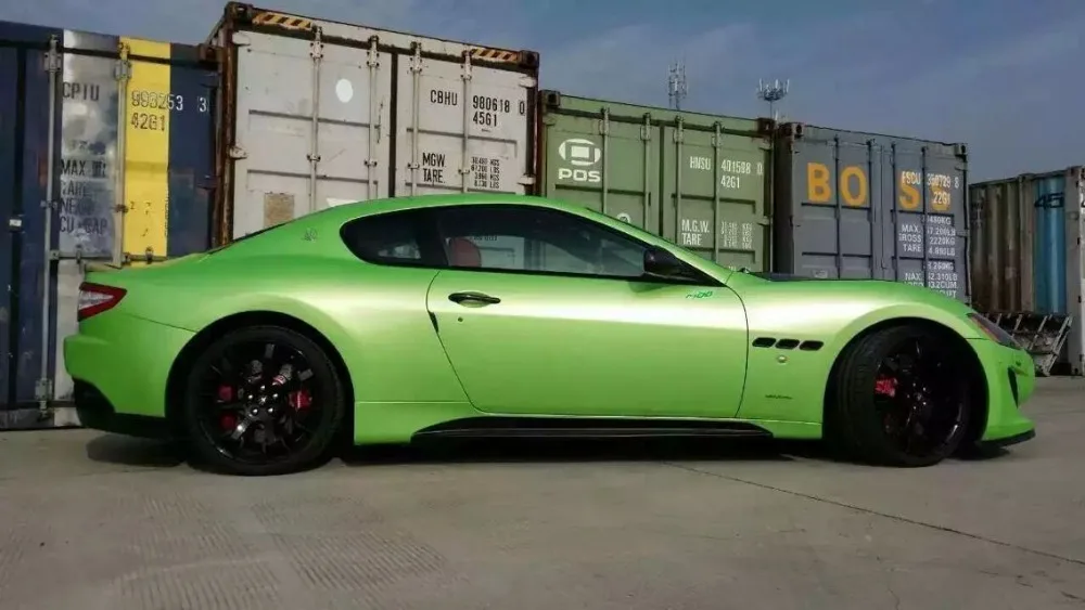 Зеленая перламутровая глянцевая виниловая пленка для автомобиля с воздушным