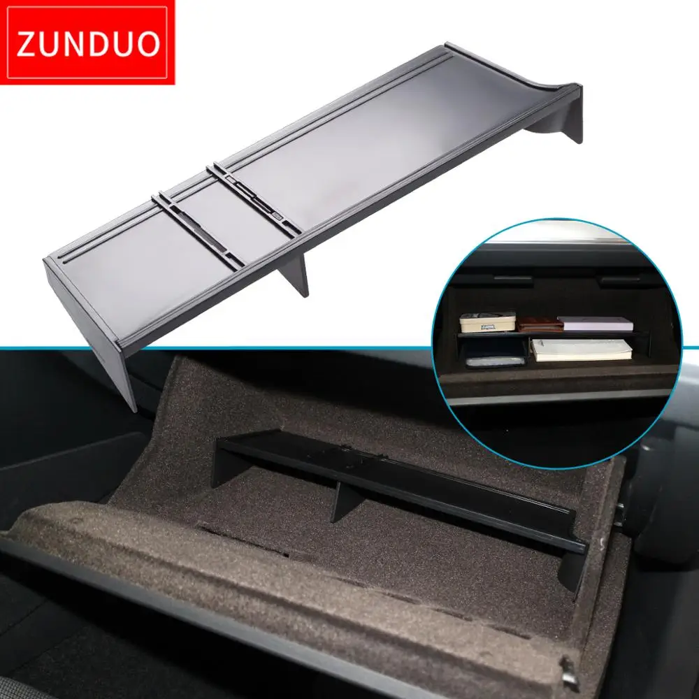 

ZUNDUO автомобиля подсветки перчаточного ящика интервал хранения для VW Golf 7 MK7 2013 ~ 2019 GOLF7 аксессуары консоли уборки Co-pilot коробка для хранения