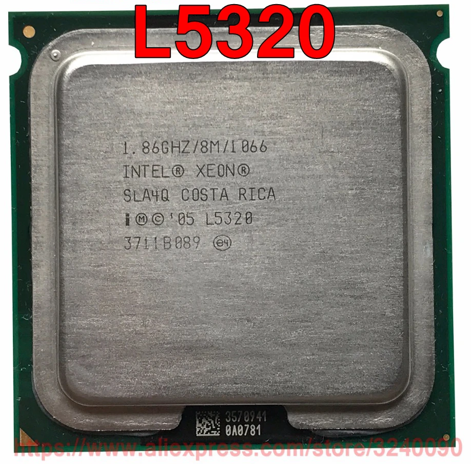 Оригинальный процессор Intel CPU Xeon L5320 1,86 ГГц/8 Мб/1066 МГц 50 Вт четырехъядерный разъем 771 Бесплатная доставка Быстрая доставка