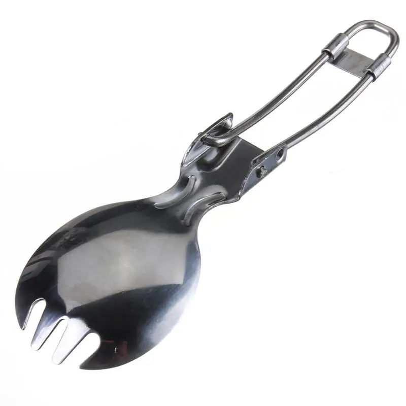 Портативный Открытый из нержавеющей стали Spork Вилка &amp Совок/Ложка инструменты