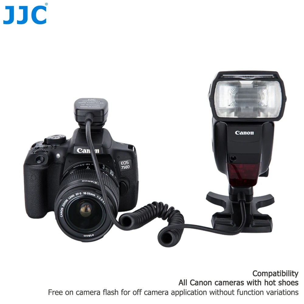 JJC 1,3 M ttl Off DSLR камера Вспышка шнур Горячий башмак Синхронизация удаленный кабель светильник кабель фокусировки для Canon 600EX II-RT/600EX-RT/430EX III-RT