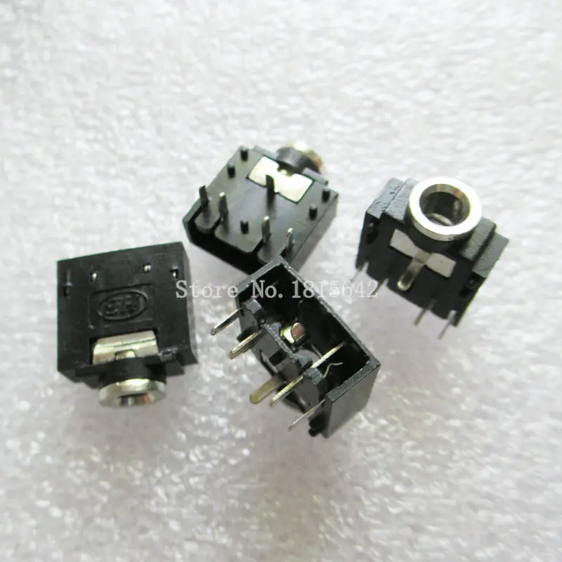 20 шт./лот 3 5 мм стерео гнездо Аудио разъем PCB 5Pin 3F07 | Электронные компоненты и
