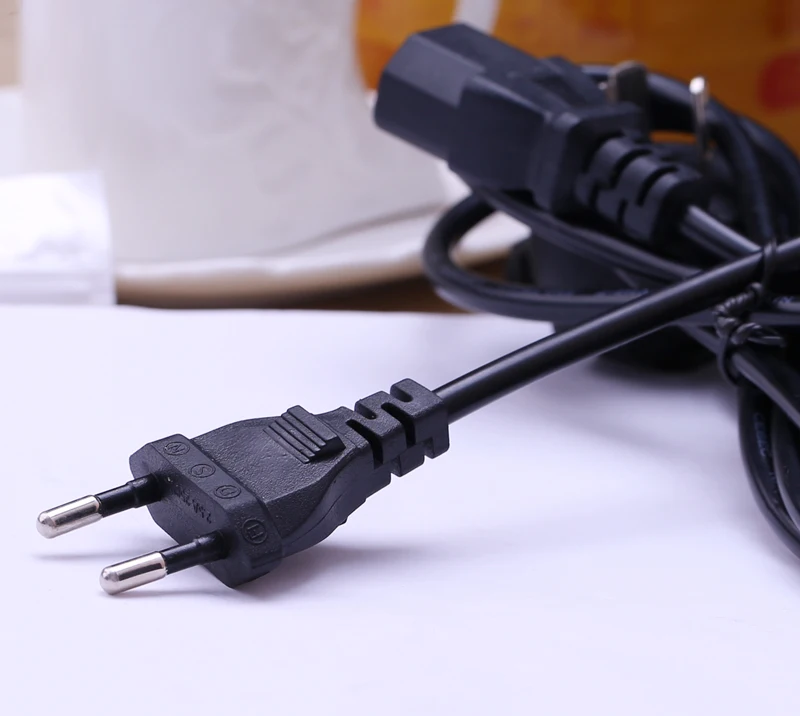 Высокое качество 3 зубец 2 Pin Кабель питания Шнур Слива хвост кабель переменного