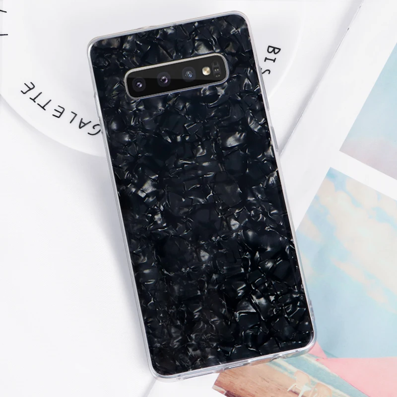 YISHANGOU модный мраморный чехол для телефона с раковиной для samsung Note 10 S10 Plus S9 S8 S7 Edge Note 9 8 S10E акриловая жесткая задняя крышка