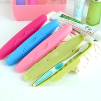 1 pcs luxury upscale cute candy color travel toothbrush holder travel portable toothbrush box creative toothbrush storage box