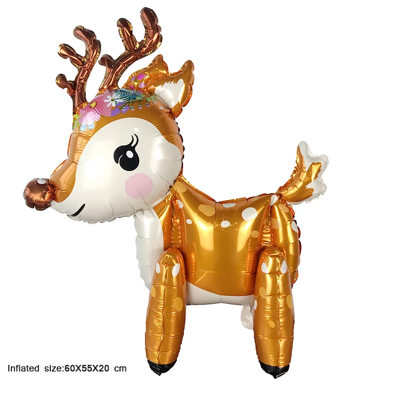 

50PC 3D Christmas deer assembly balloon foil balloon birthday party decorations kids toys festival supplies