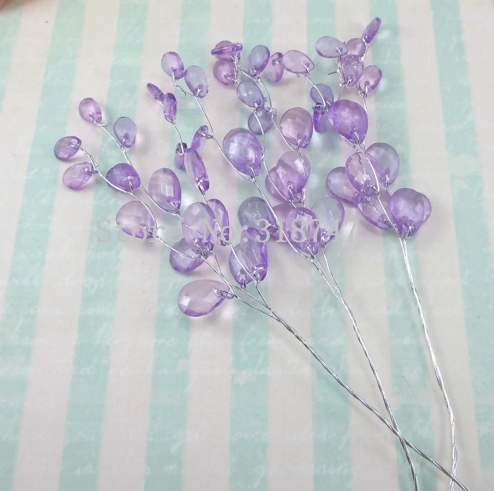 Lucia crafts 6 шт./лот 7 видов цветов искусственные цветы акриловые бусины в форме капли
