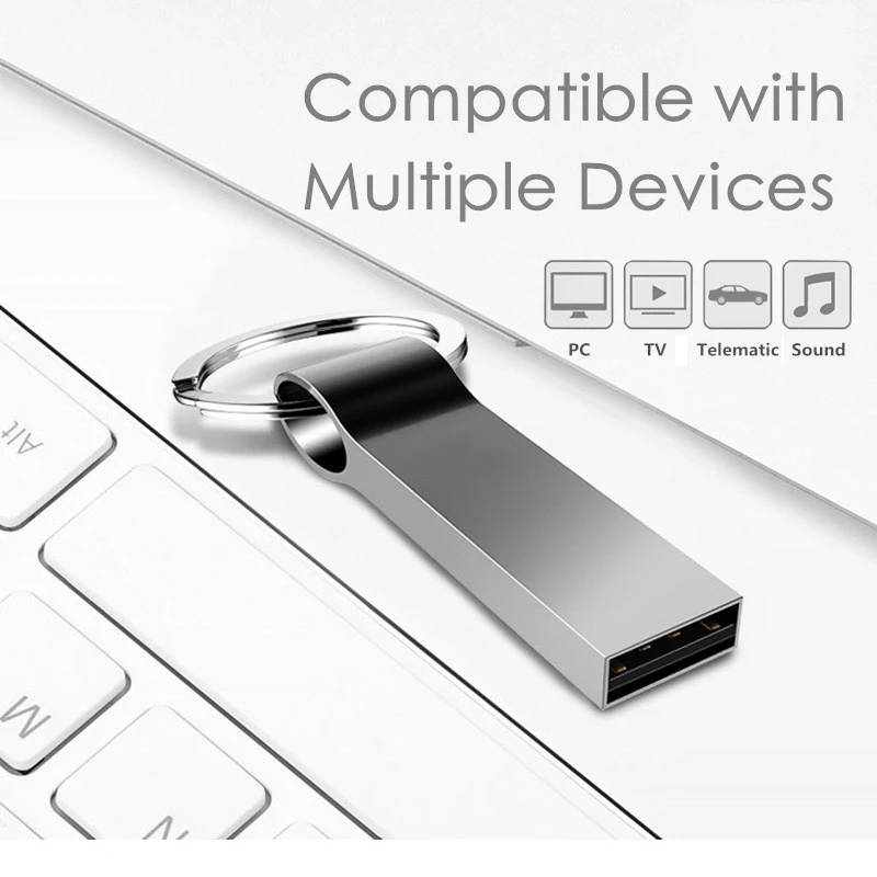 Высокоскоростная металлическая ручка USB накопитель 16 ГБ 32 64 Гб 128 флеш 8 Флешка