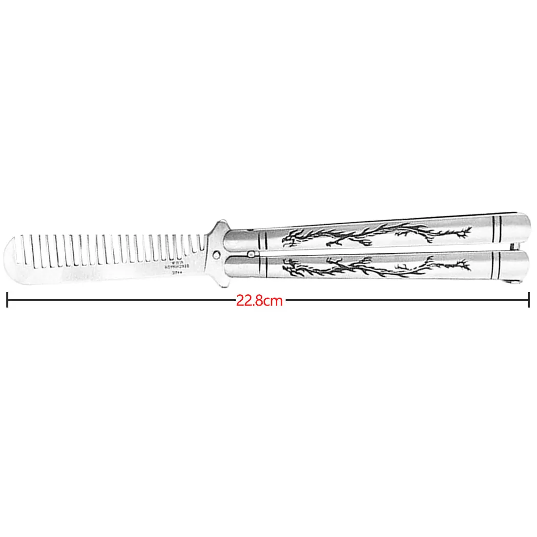 Нож инструмент для обучения Balisong складной нож из нержавеющей стали Рисунок дракона титановое покрытие Бабочка Стиль тупое лезвие