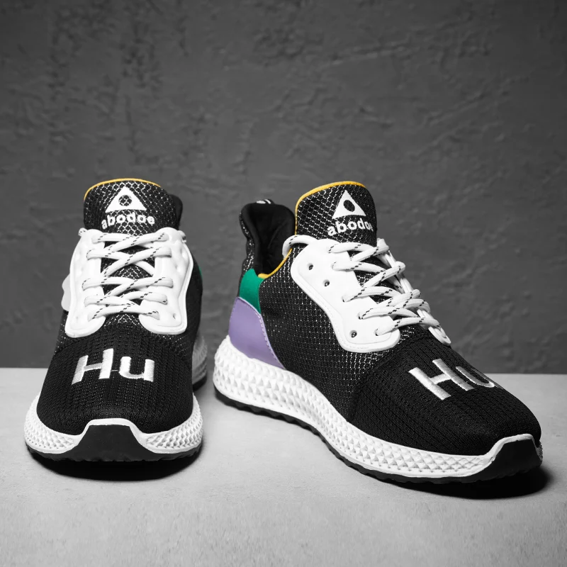 Hemmyi Mens Sneakers Casual Shoes Mesh Breathable Male Schuhe Spring Fashion Lace-Up Rubber Sole Chaussure Homme Trainers | Обувь