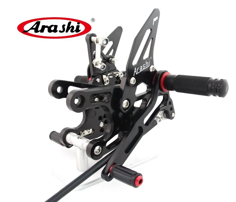 Arashi CNC регулируемая подножка задняя Подножка для KAWASAKI NINJA ZX10R ZX 10R 2008 2009 2010 подножки