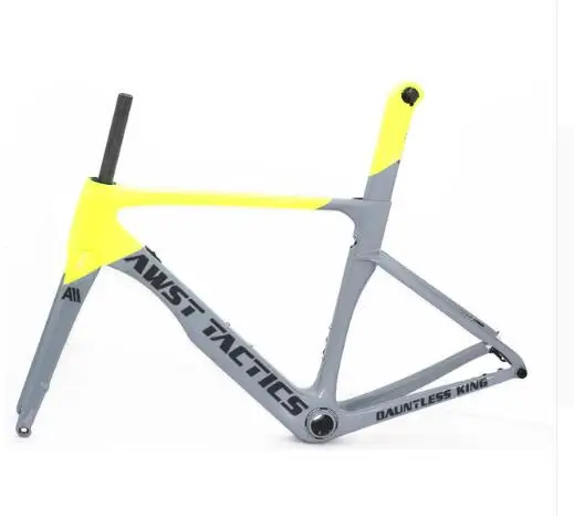 Thru-axle version Front 142*12mm rear 100*12mm Carbon disc brake frame glossy red color AWST bicycle carbon free shipping | Спорт и
