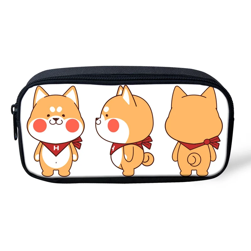 NOISYDESIGNS Shiba Inu мультфильм пенал детская ручка сумки Чехлы чехол для мальчиков и