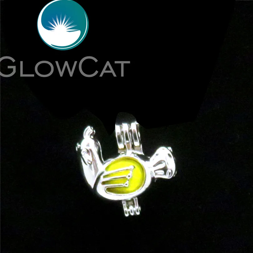 Glowcat петух жемчужина клетка ювелирных изделий бисер кулон эфирное масло диффузор