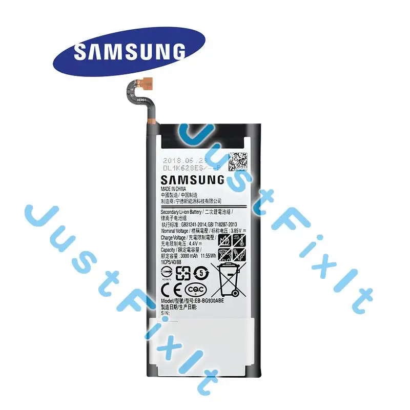 EB-BG930ABE Original Battery For Samsung Galaxy S7 G930 G930F G930FD G930W8 G9300 G9308 3000mAh Phone Batteria | Мобильные телефоны
