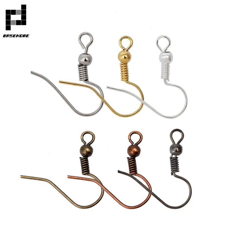 Застежка-крючок для сережек сделай сам серебристая/Золотистая проволочная