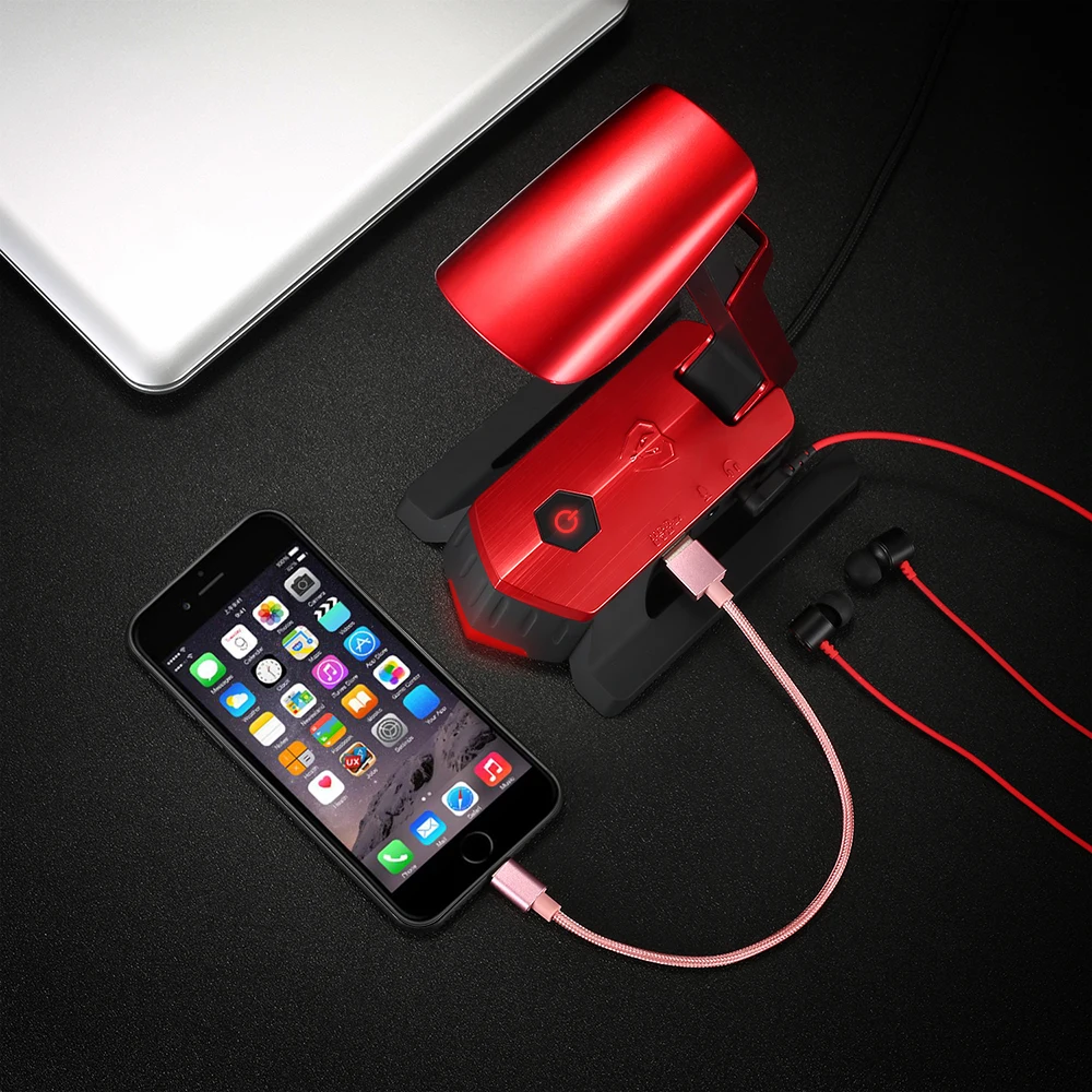 Профессиональный игровой микрофон USB проводной всенаправленный с настольной