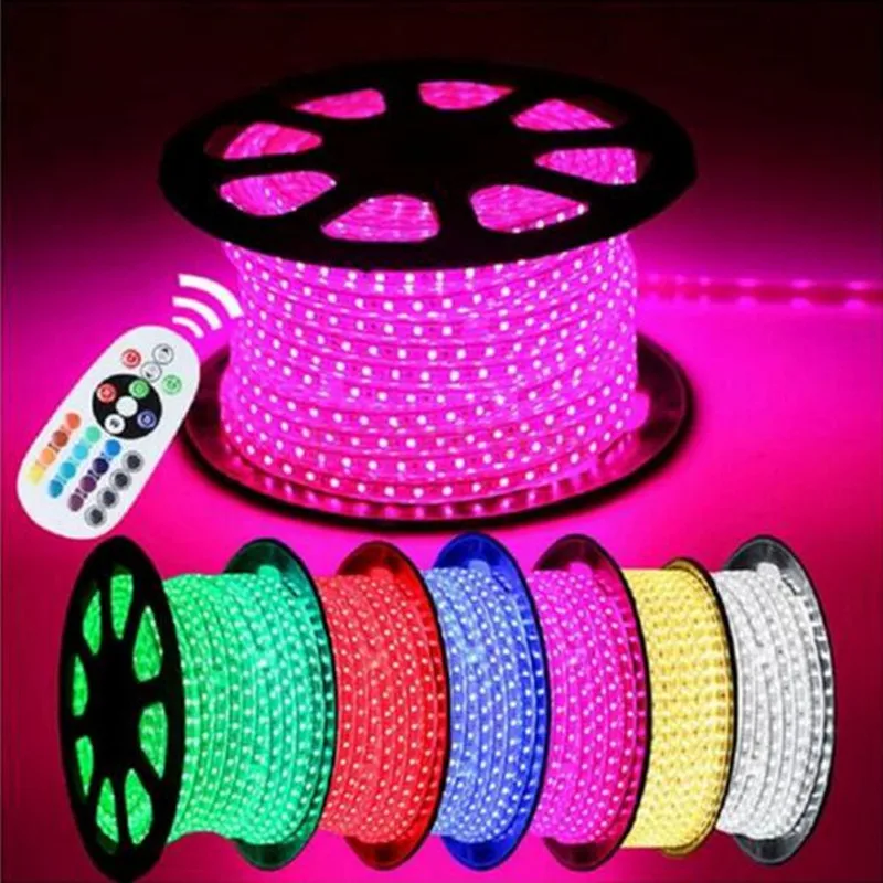 СВЕТОДИОДНАЯ лента SMD 3014 5050 RGB водонепроницаемая сменная гибкая светодиодная