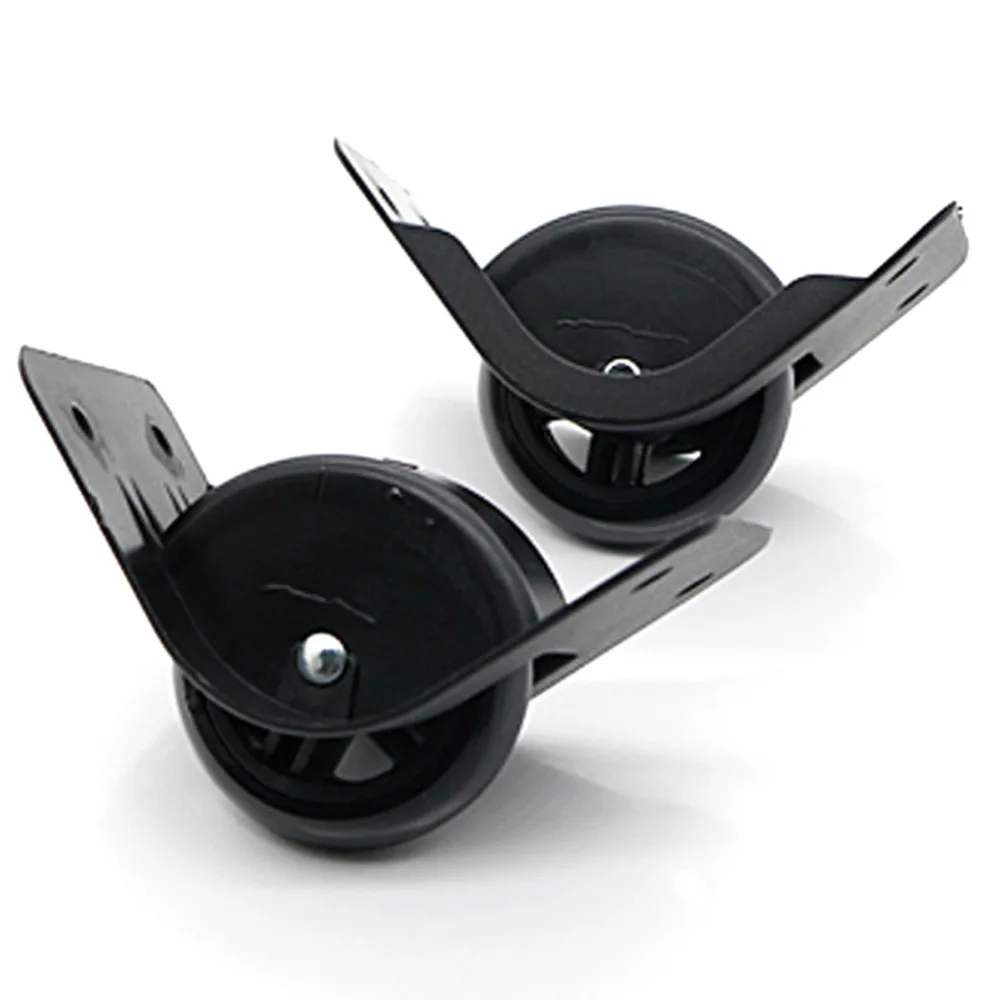 Один комплект заменяемых колес для чемодана GUGULUZA, черного цвета, направленного типа D034.