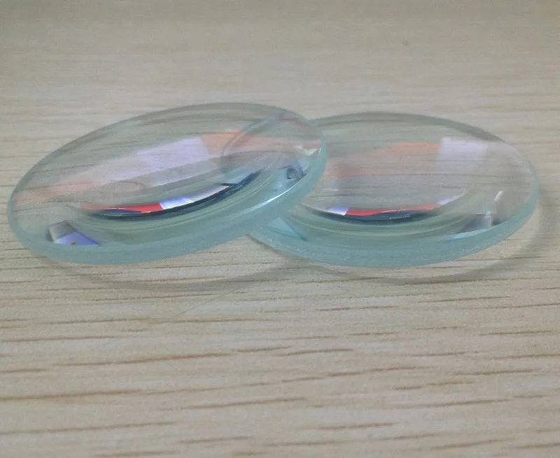 Optical Focal Length 90mm Double Convex Glass Lens Biconvex Magnifyingf Condensing 50mm Dia 2PCS | Инструменты
