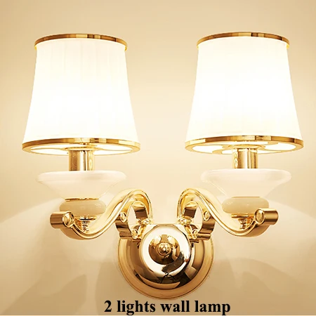 2 lights wall lamp Современные золотые металлические светодиодные люстры для гостиной, светодиодные подвесные люстры, светильники для столовой, светодиодные подвесные светильники - Цвет абажура: 2 lights wall lamp