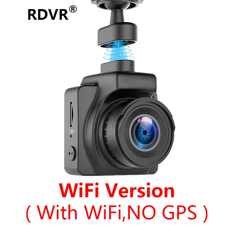 RDVR записывающая камера с магнитной панелью 1," Мини DVR Автомобильная камера Full HD 1080P широкоугольный видеорегистратор, g-сенсор, циклическая запись, WDR - Название цвета: With WiFi (NO GPS)
