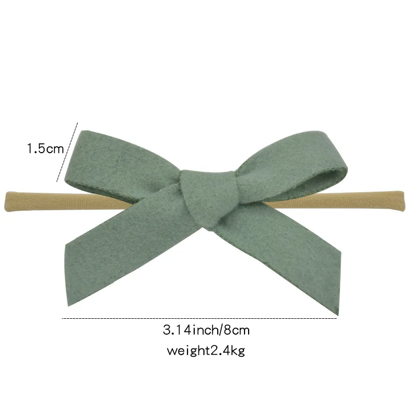 Top Sale 36pc/lot New 3.2&quot Felt Bows Nylon Headbands For Girls Hair Accessories Baby Buotique Fabric Barrettes Hairgrips | Аксессуары