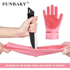 Кухня Силиконовый перчатки мытья посуды волшебные силиконовые блюдо моющиеся перчатки легко бытовой силиконовый скруббер резиновые перчатки