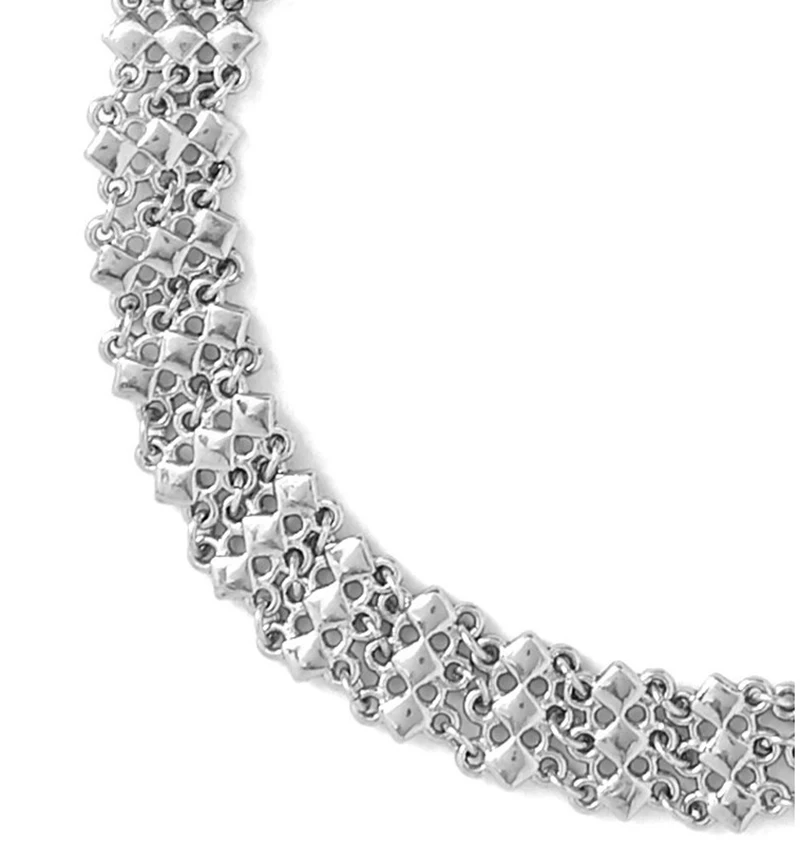 Богемные многослойные ожерелья Чокеры с квадратными звеньями для женщин