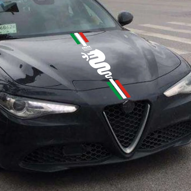 1 шт. новинка для Alfa Romeo гоночные полосы графические наклейки MiTo 147 156 159 166 Giulietta Stelvio