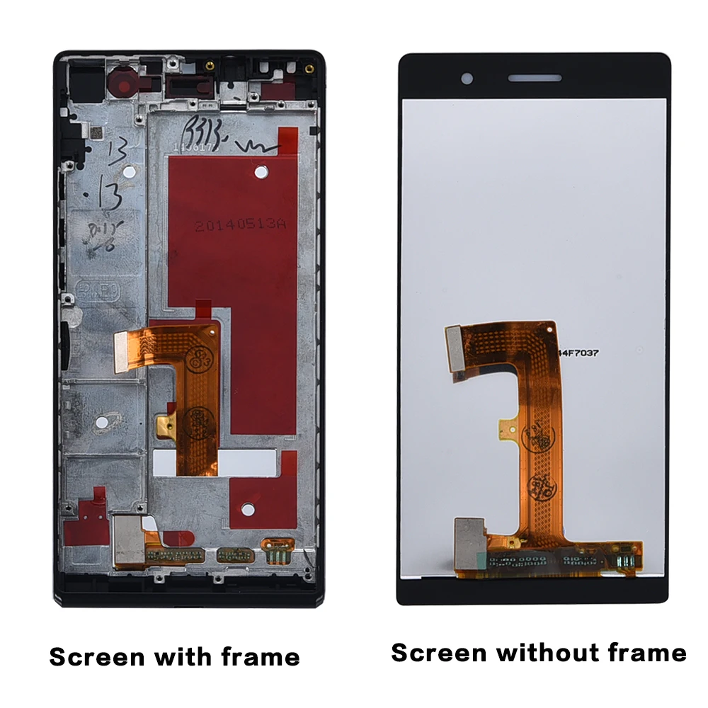 Для huawei Ascend P7 ЖК-дисплей сенсорный экран с рамкой в сборе 5 дюймов ЖК-дигитайзер для huawei P7 мобильный Замена протестирован