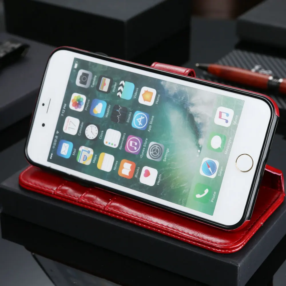 Металлический магнитный чехол для автомобиля кожаный подставка телефона SamsungS8/S9