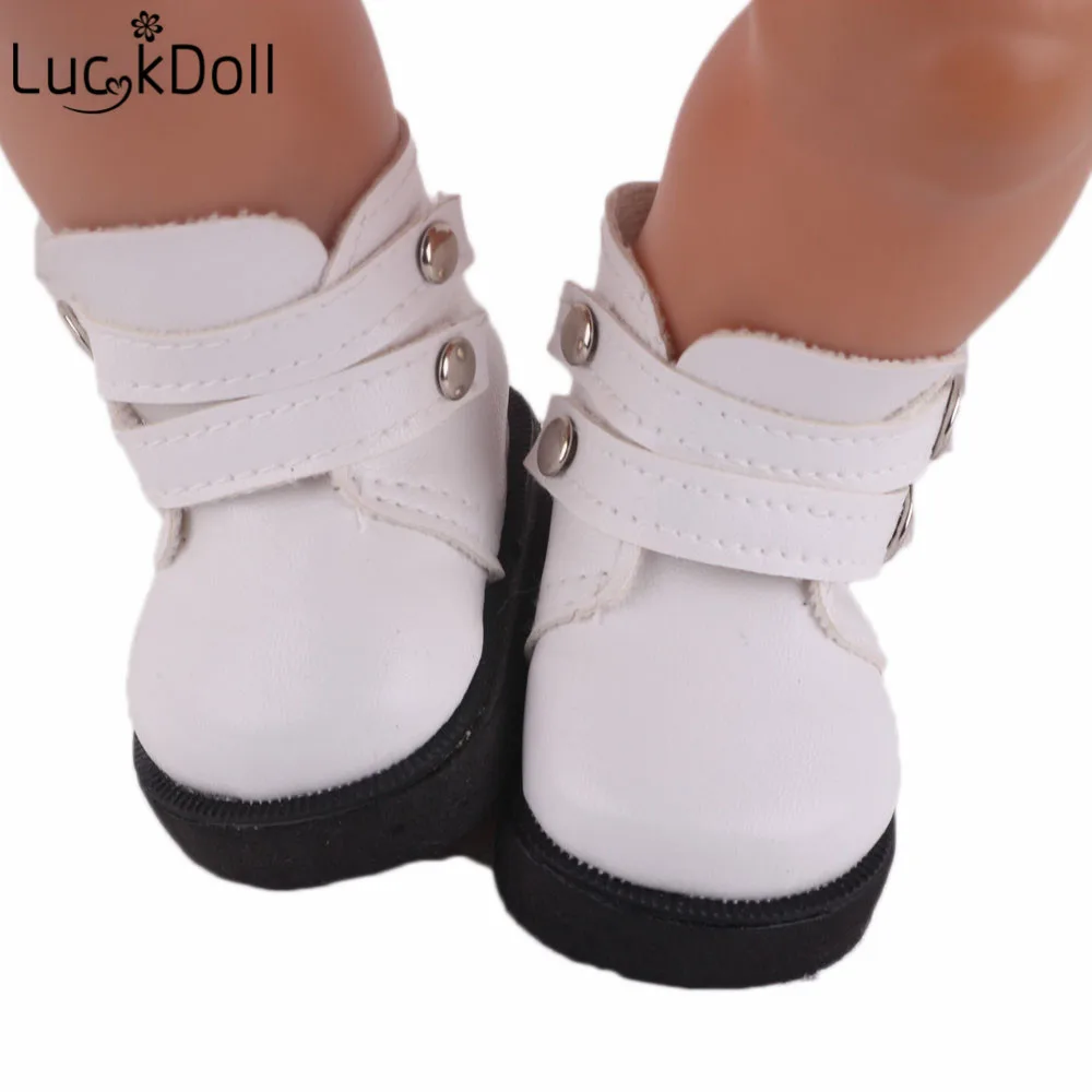 LUCKDOLL 5 видов сапог подходит 18 дюймов Американский 43 см Детские аксессуары для кукол, игрушки для девочек, поколение, подарок на день рождения