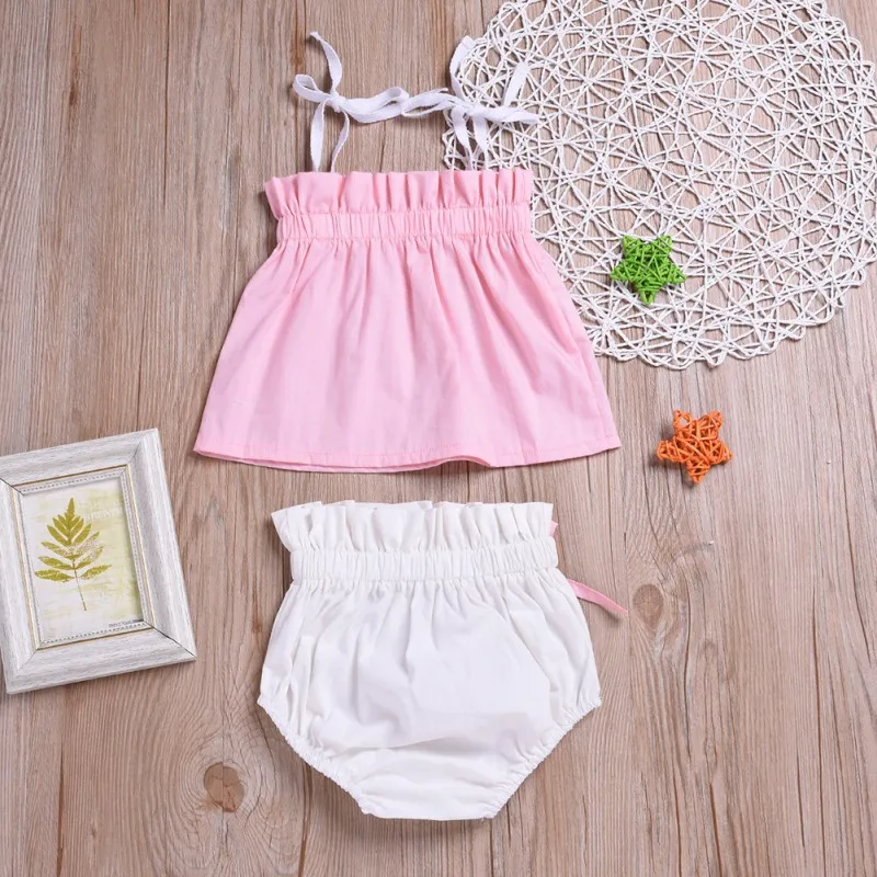 Хлопок высокое качество 2 шт./компл. летнее платье для маленьких девочек