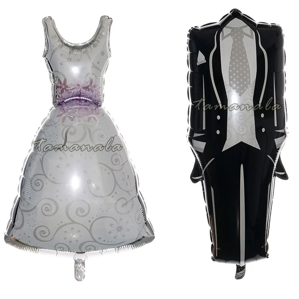 Большие 36 &quotсвадебные шары из фольги для жениха и невесты декорирование одежды