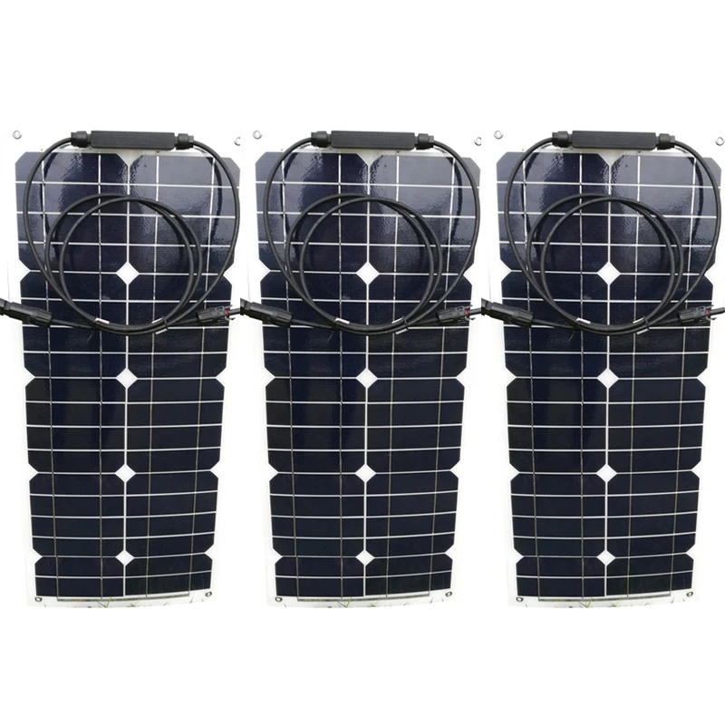 Гибкая солнечная панель Zonnepanelen Китай 12 В 25 Вт 36 75 100 солнечное зарядное устройство