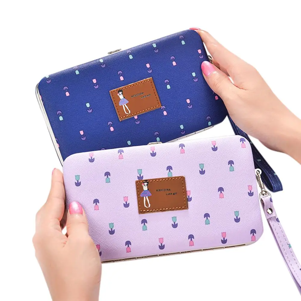 PinShang женская сумка двойной кошелек чехол для телефона с портативным RopeLovely PU