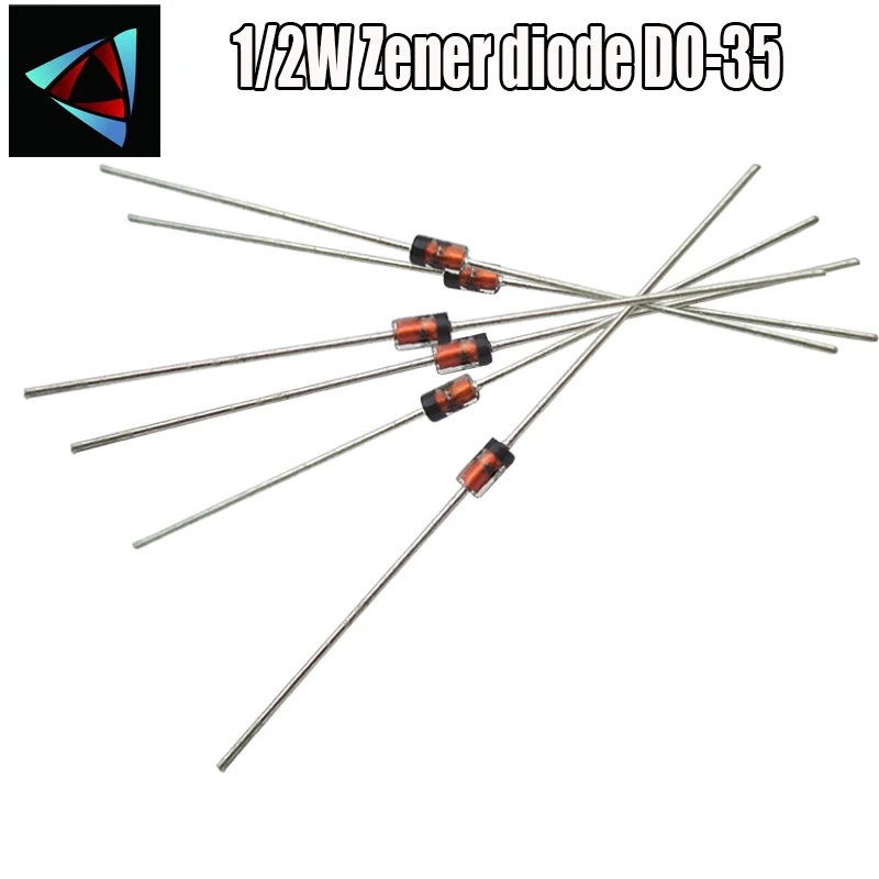 50 шт. 1/2 Вт Диод Зенера DO-35 BZX55C15V 16V 18V 20V 22V 24V 27V 30V 33V 36V 39V 43V 47V 51V 56V 62 в 68 75 в. BZX55C/18/20/22/V |