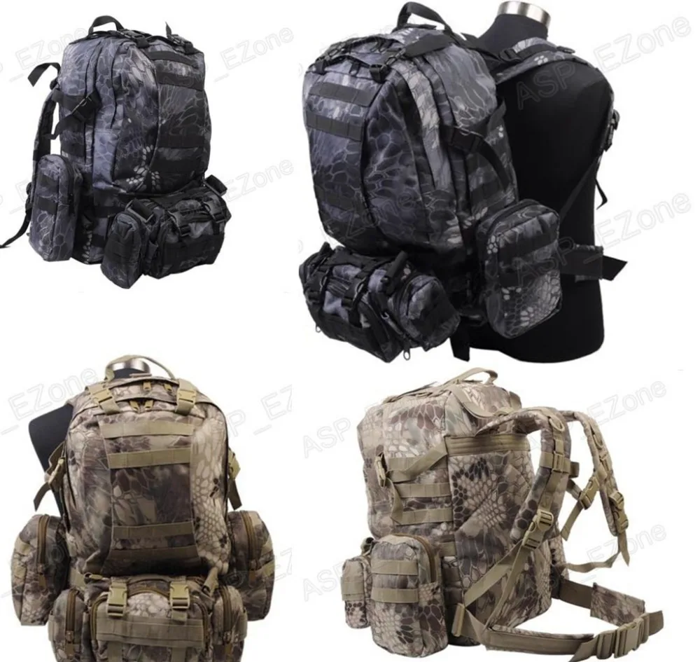 Тактический Камуфляжный карго Рюкзак Molle 60 л черные камуфляжные сумки для