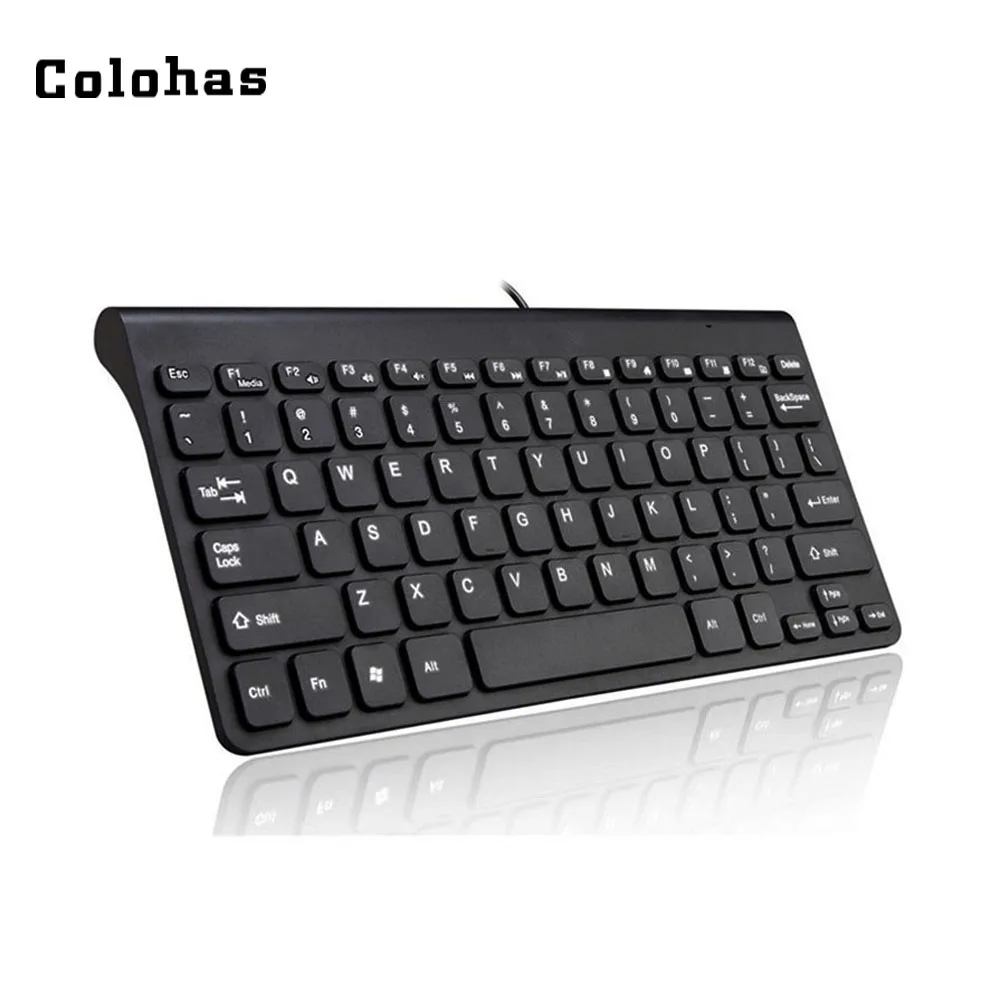 USB проводная мини клавиатура с 78 шоколадными клавишами черная/белая|mini keyboard|keypad for