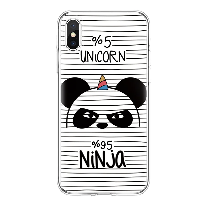 Panda TPU Case For iPhone SE 2020 6 6S 7 8 Plus 11 Pro X XR XS Max Xiaomi Mi A3 9 Lite cc9e Redmi Note 5 Funda |